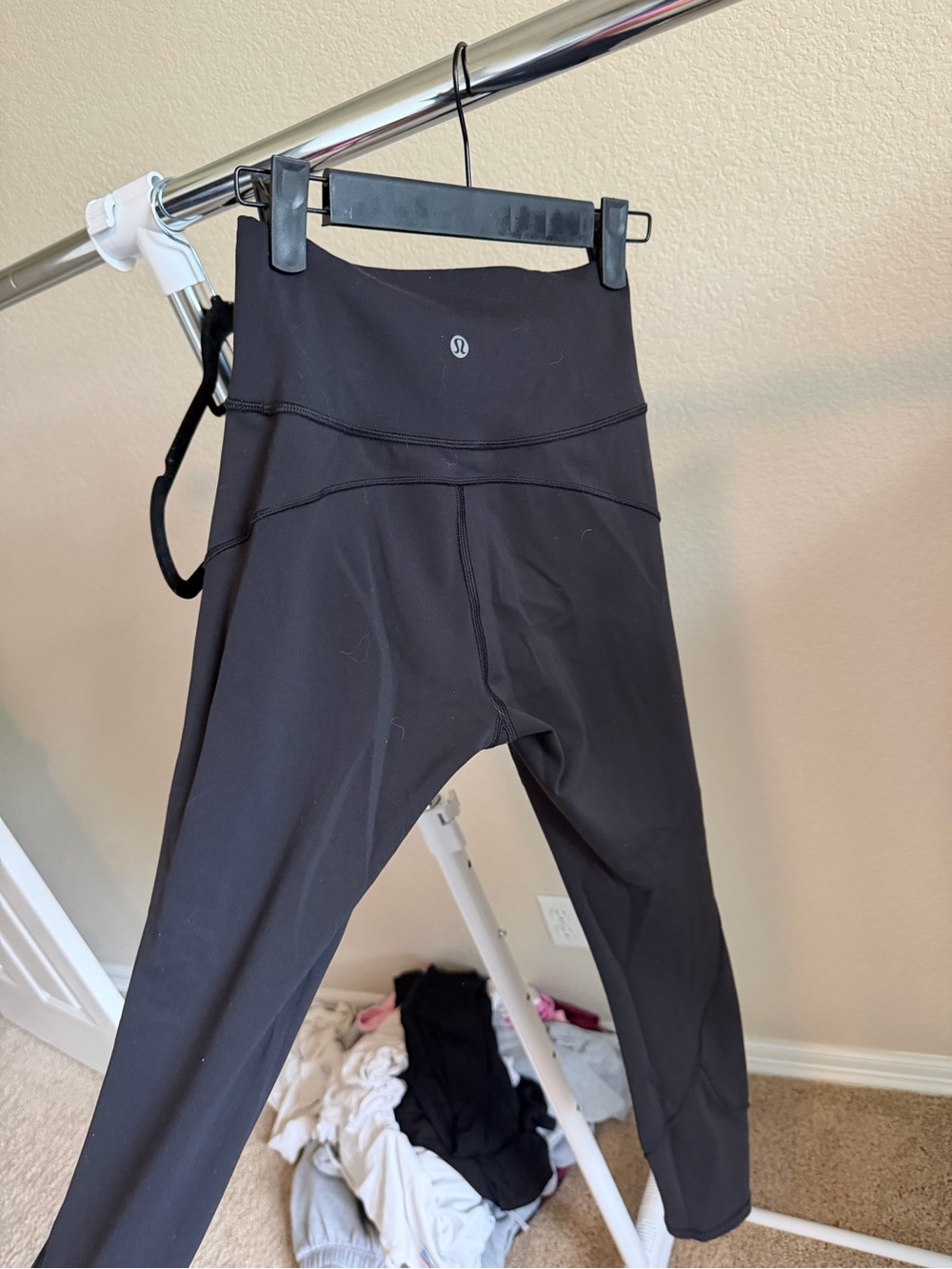 lululemon athletica Black High-Rise Leggings with Subtle Logo